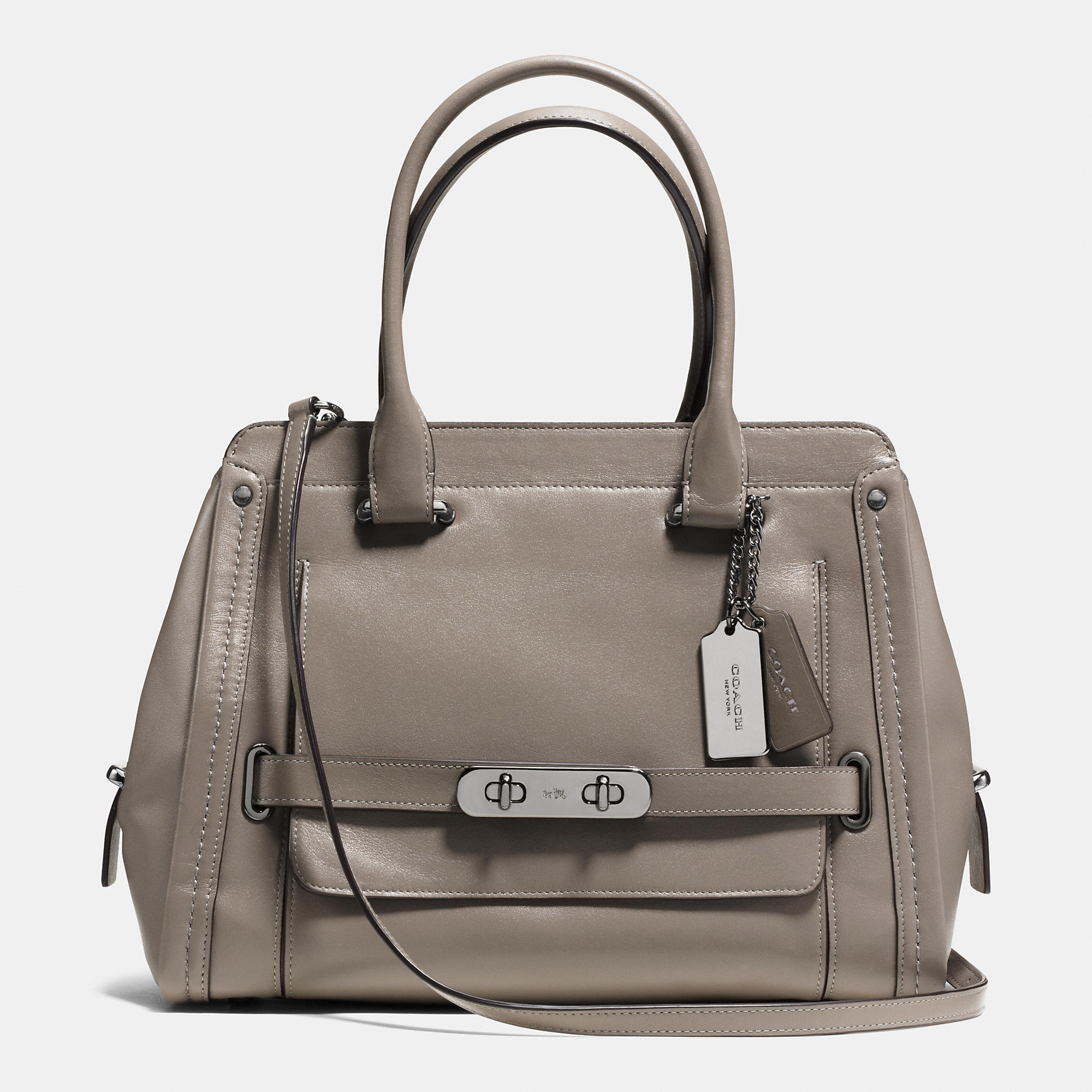 Leisure Fashion Coach Swagger Frame Satchel In Calf Leather | Coach Outlet Canada